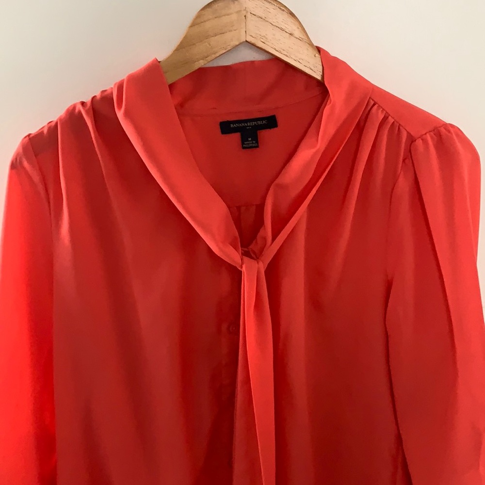 Orange Banana Republic blouse